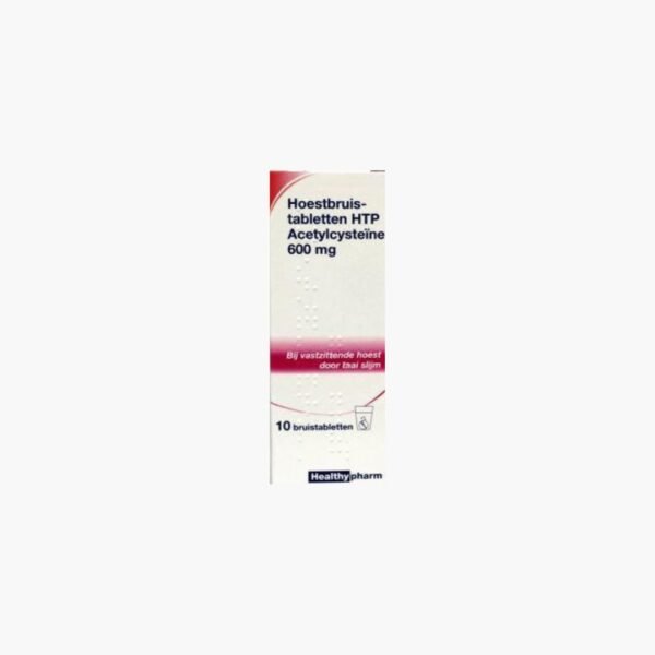 acetylcysteine 600mg 10 st healthypharm hoest, vastzittende slijm