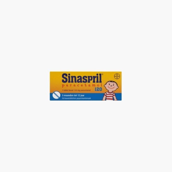 paracetamol 120mg kauwtabl pepermunt sinaspril