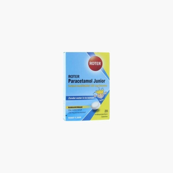 paracetamol tab 250mg 20st smelttab banaan roter