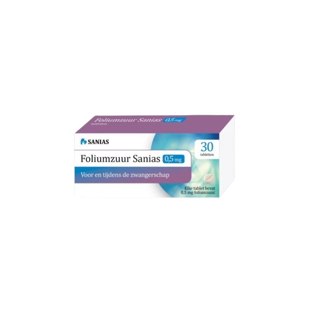 foliumzuur sanias 0,5 mg tabletten 30 st