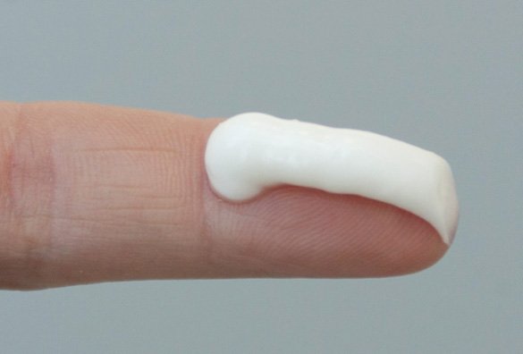 hoeveel crème of zalf aanbrengen